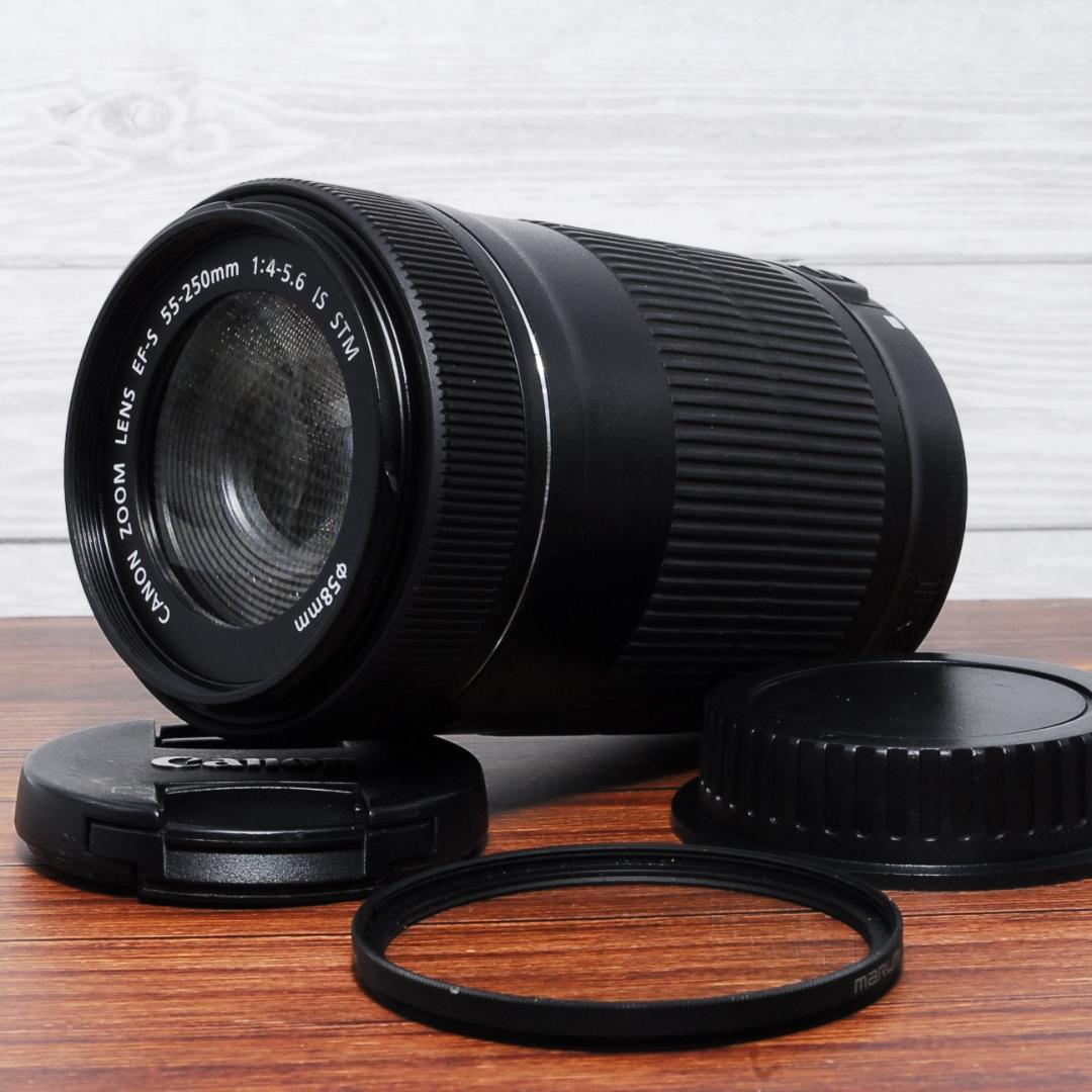 望遠レンズ Canon EF-S 55-250mm F4-5.6 IS STM square_with_white_background_l