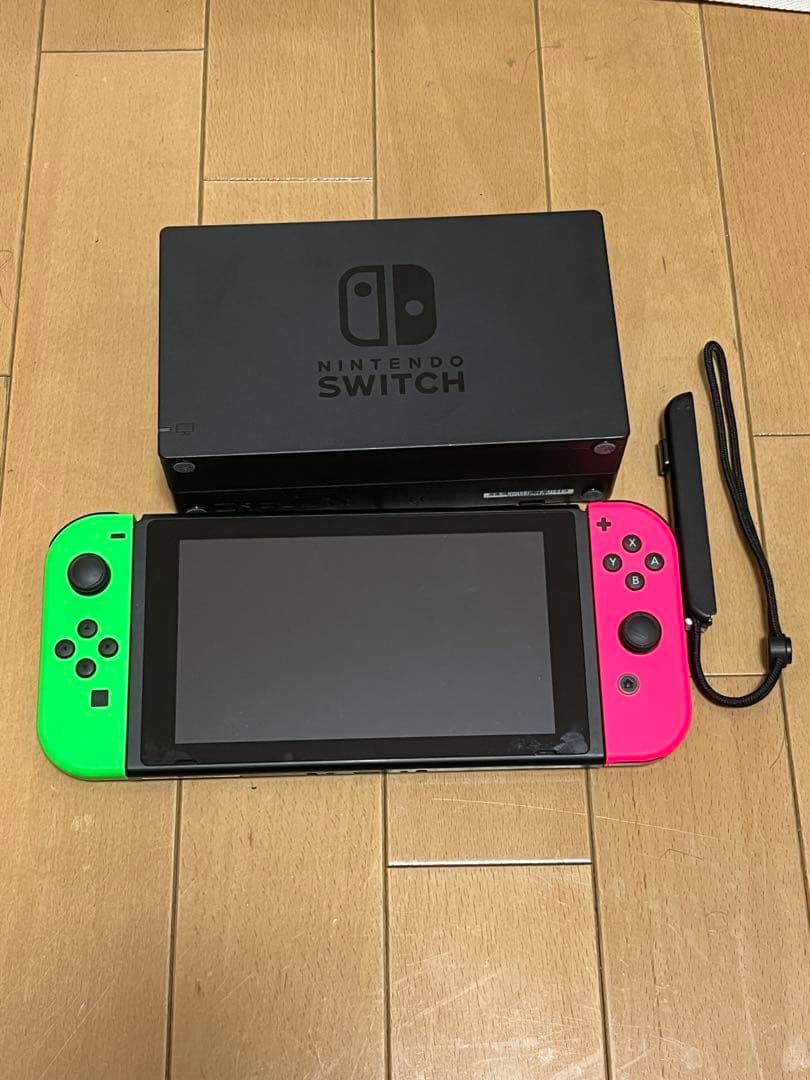 switch本体　クレードル　コントローラー用ストラップ　動作確認済み Amazon.co.jp: 【任天堂純正品】Joy-Conストラップ ネオンブルー : ゲーム
