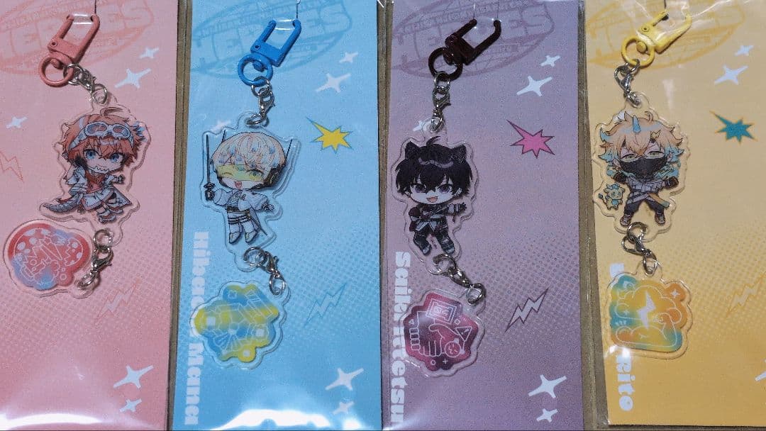 にじさんじ オリエンス つながるアクリルキーホルダー4点セット HEROES Half Anniversary】つながるアクリルキーホルダー Oriens｜にじ