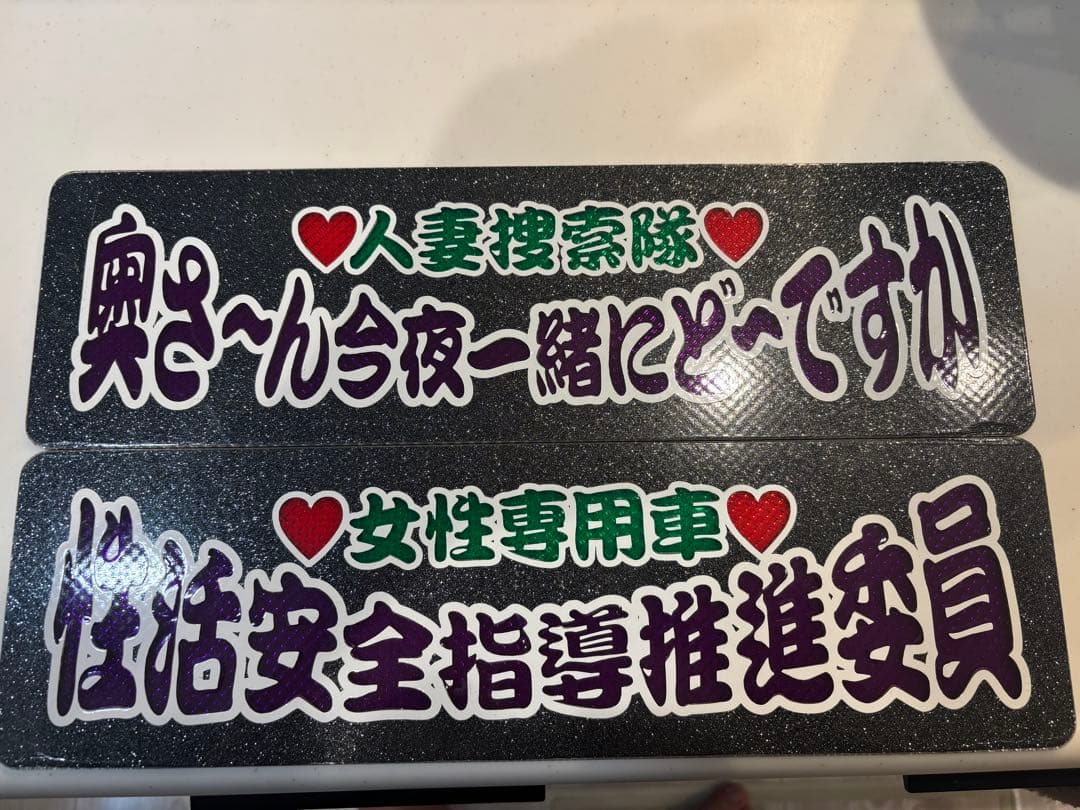 ワンマン灯、ワンマンアンドン、プレート、デコトラ、 ワンマン灯 グリーン×ピンク #ワンマン灯#ワンマンアンドン#デコトラ