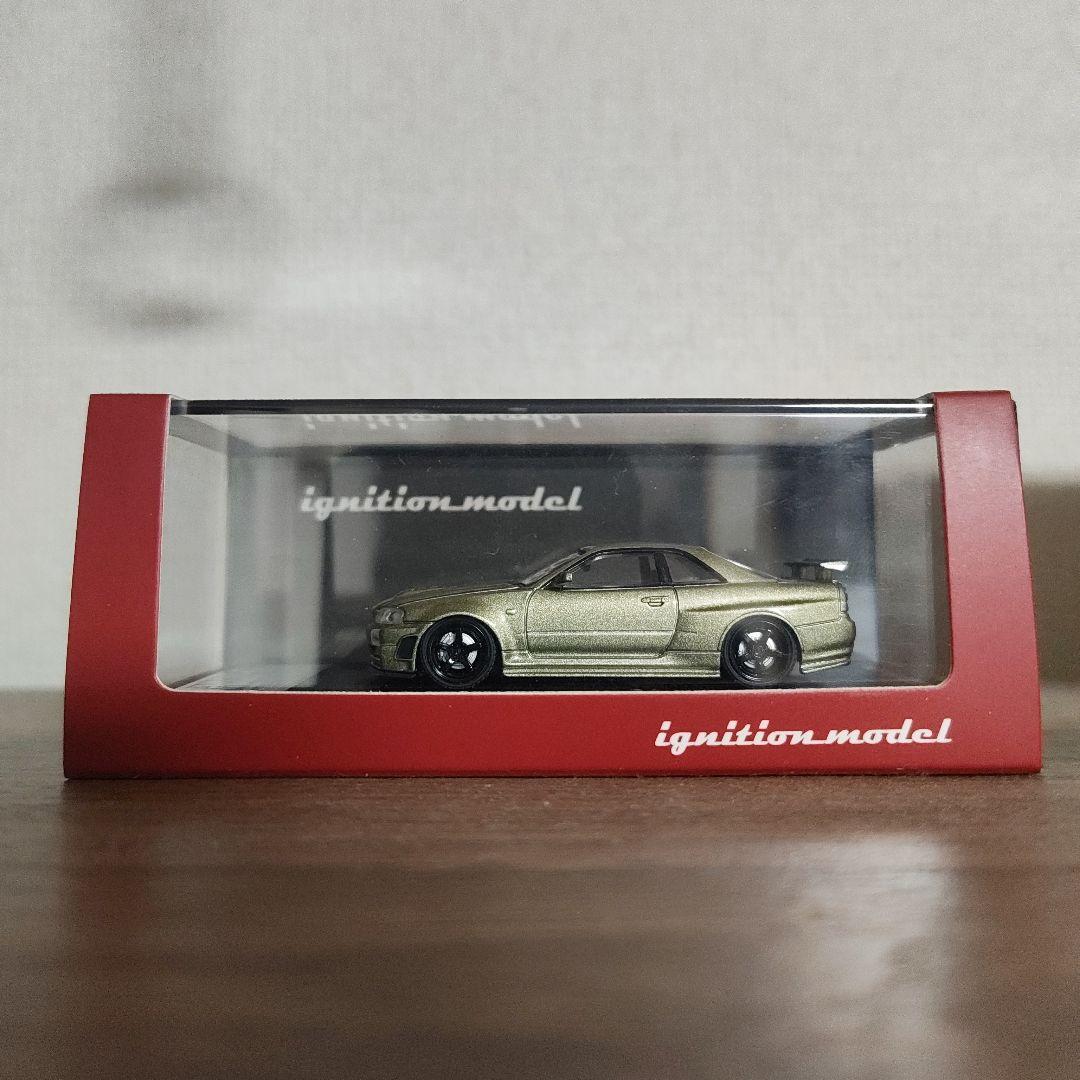 イグニッションモデル　ニスモ　R34GT-R　1/64　ミニカー　1873 イグニッションモデル 1/64 ニスモ R34 GT-R Z-tune シルバー/ニスモ