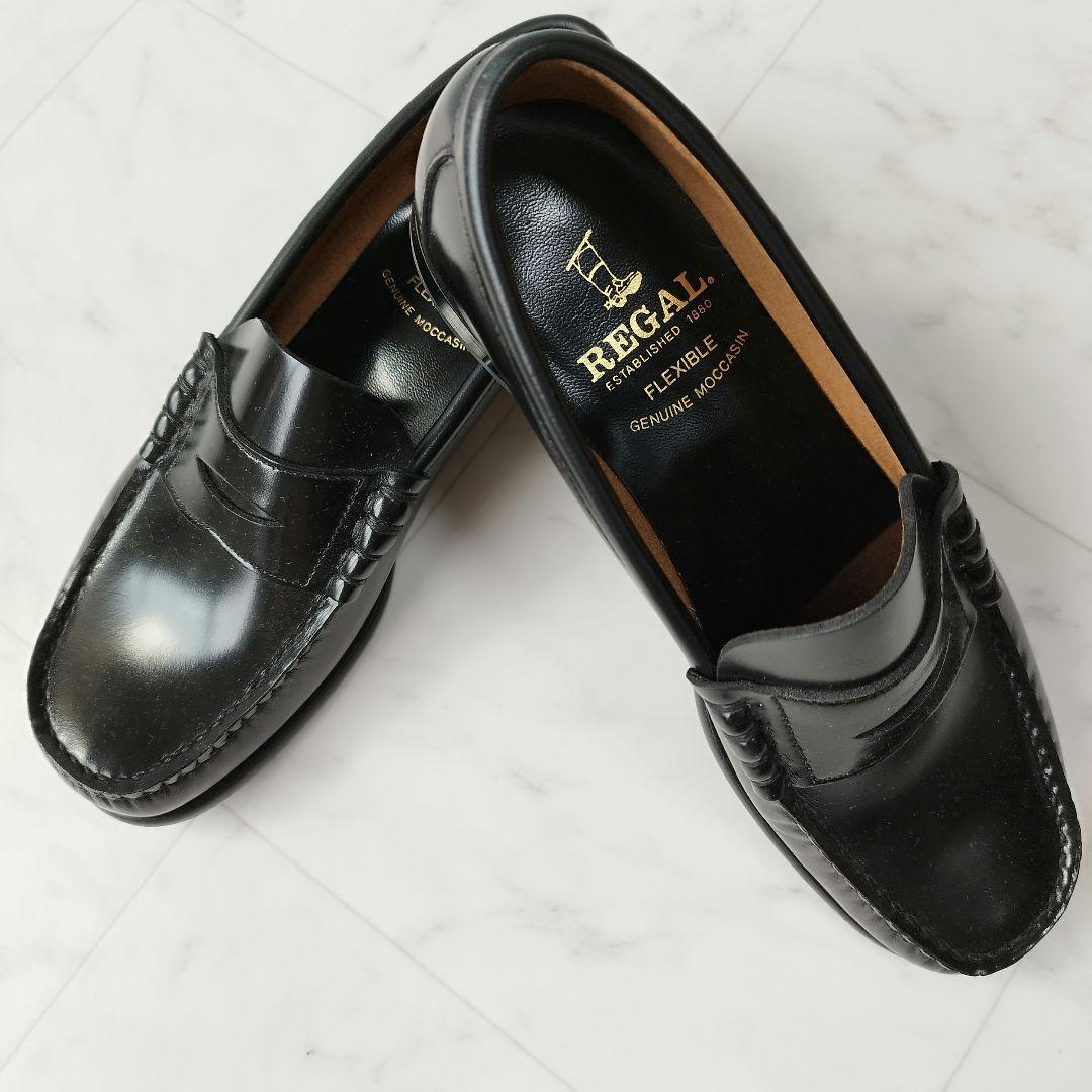 極美品　リーガル ローファー モカシン 本革 黒 24cm 楽天市場】リーガル ローファー レディース 学生 定番 黒 ブラウン 本