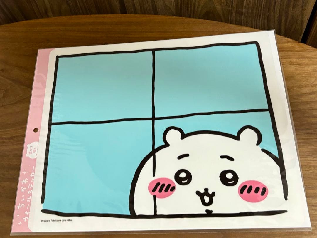 ちいかわ ウォールステッカー 窓から覗くちいかわ ハチワレ うさぎ