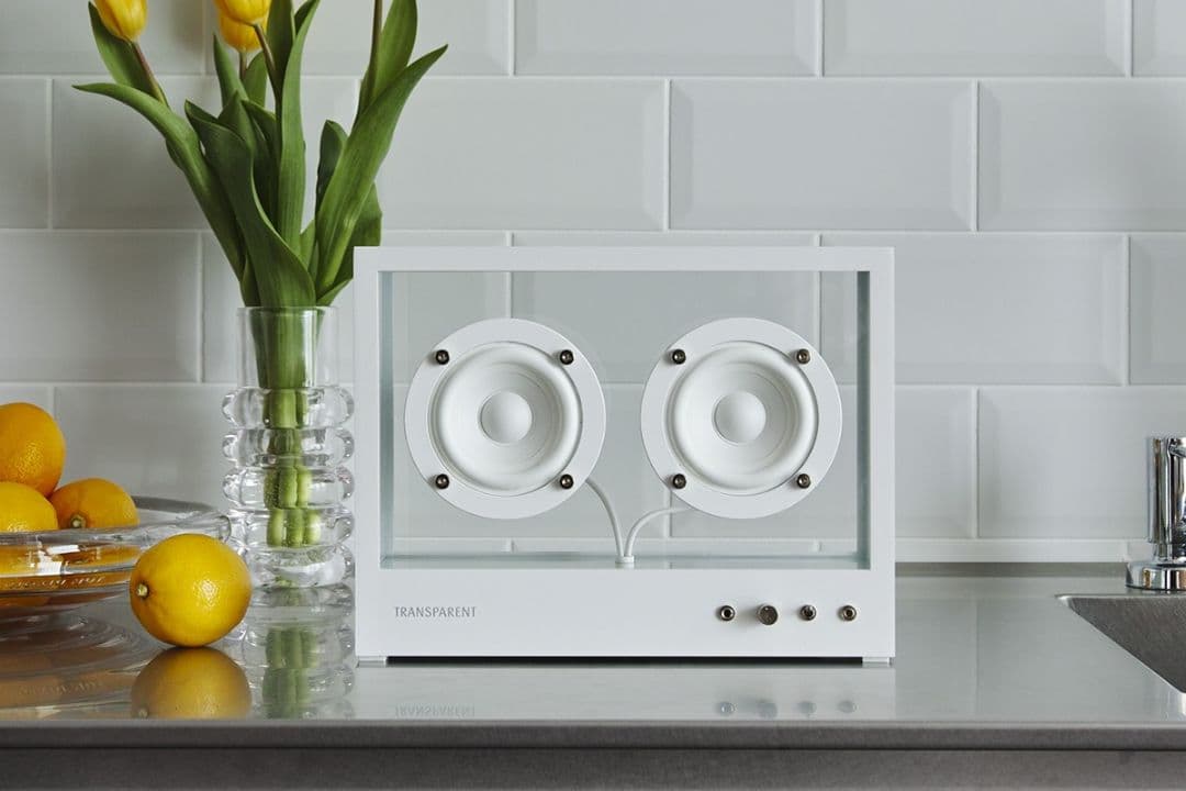 新品未開封 TRANSPARENT SPEAKER SMALL ホワイト TRANSPARENT SOUND スピーカー bluetooth SMALL TRANSPARENT SPEAKER