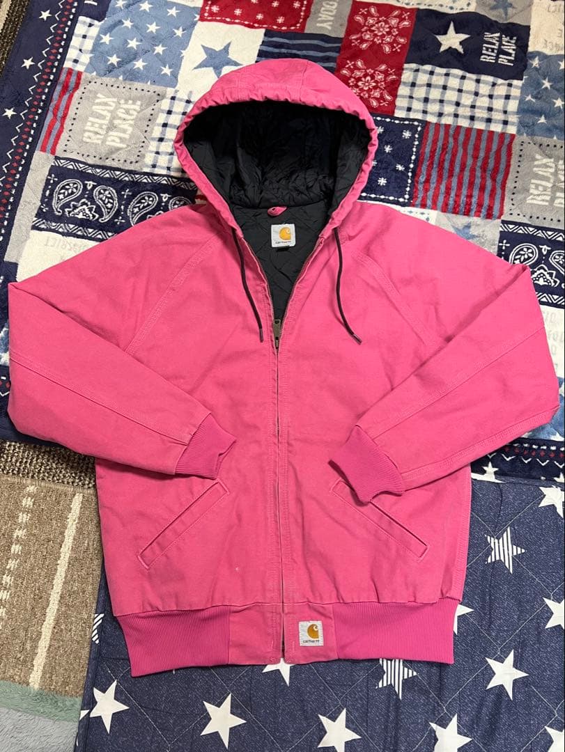 Carhartt アクティブジャケット ピンク 90s CARHARTT Active Jacket PINK/XXL カーハート アクティブジャケット
