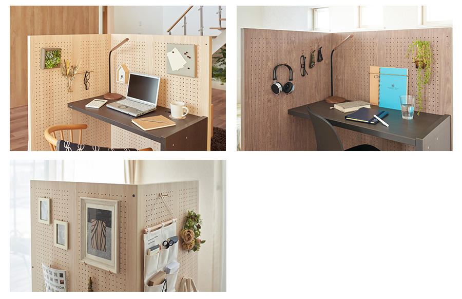 在宅勤務の快適空間】工事無しでこもれる半個室。組み立て簡単デスク